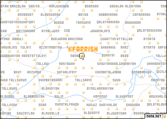 map of Kfarrīsh