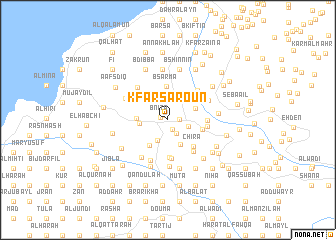 map of Kfar Sâroûn