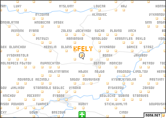 map of Kfely