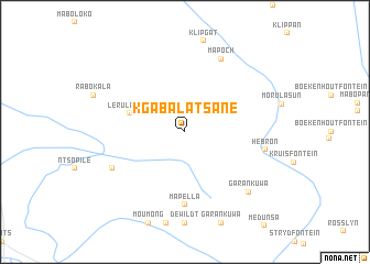 map of Kgabalatsane