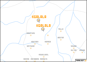 map of Kgalala