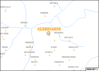 map of Kgobokwane