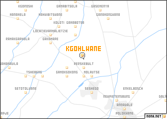 map of Kgohlwane
