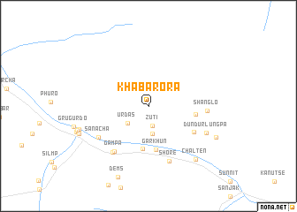 map of Kha Barora