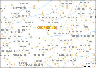 map of Khabiānwāli