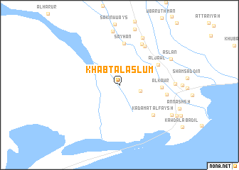 map of Khabt al Aslūm