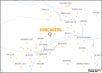 map of Khachkend