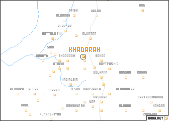 map of Khaḑārah