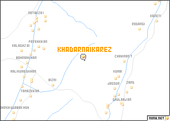 map of Khādarnai Kārez