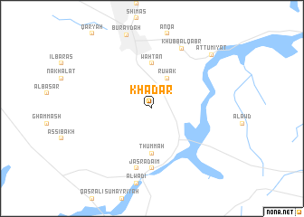 map of Khaḑar