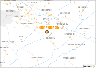 map of Khādemabād