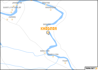 map of Khadrām