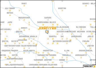 map of Khāfīyah