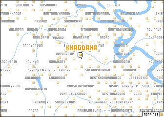 map of Khāgdaha