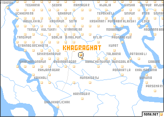 map of Khāgrāghāt