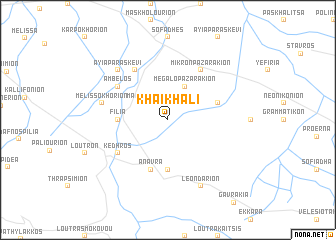 map of Khaïkháli