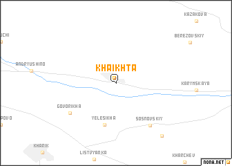 map of Khaikhta