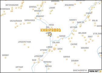 map of Khairābād