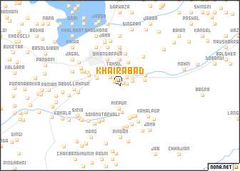 map of Khairābād