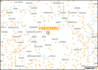 map of Khairābād
