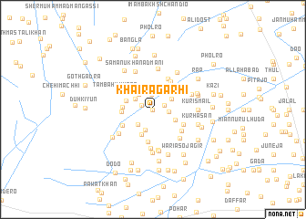 map of Khaira Gārhi