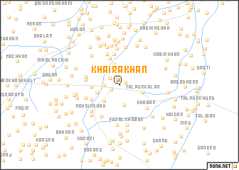 map of Khaira Khān