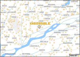 map of Khairānwāla