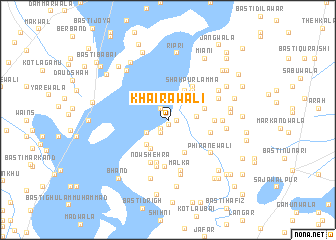 map of Khairāwāli