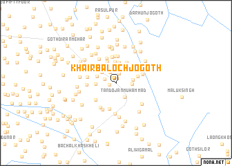 map of Khair Baloch jo Goth