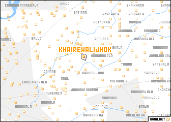 map of Khairewāli Jhok