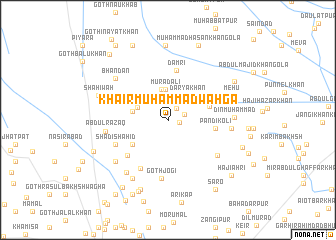 map of Khair Muhammad Wāhga