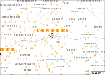 map of Khair Muhammad