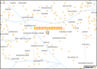 map of Khair Muhammad