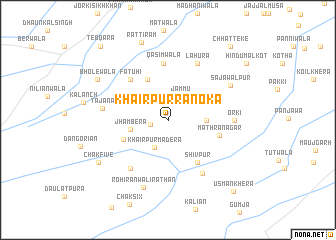 map of Khairpur Rānoka