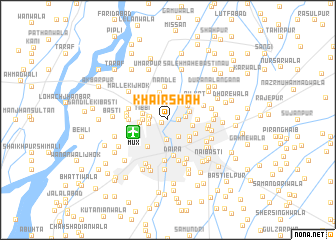 map of Khair Shāh