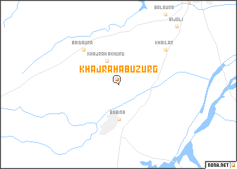 map of Khajrāha Buzurg