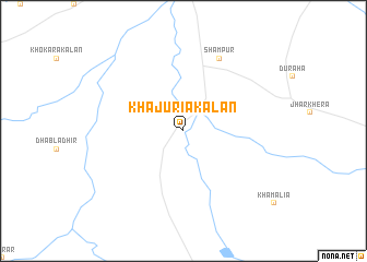 map of Khajuria Kalān