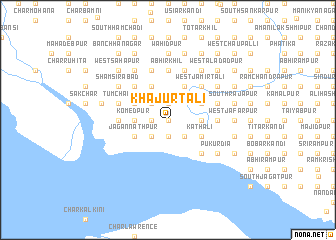 map of Khājurtali