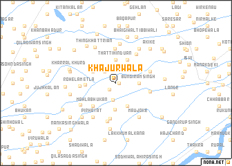 map of Khajūrwāla