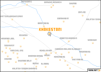 map of Khākestarī