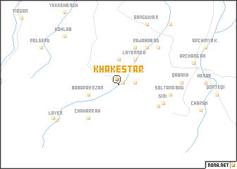 map of Khākestar