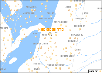 map of Khāki Paunta