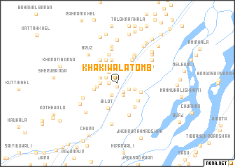 map of Khākīwāla Tomb