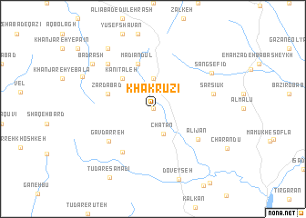 map of Khāk Rūzī