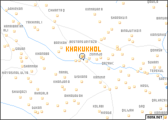 map of Khākukhōl