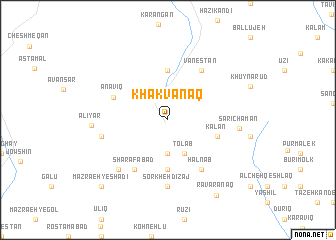 map of Khākvānaq