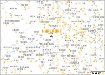 map of Khalābat