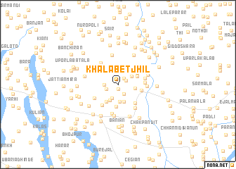 map of Khalābet Jhīl