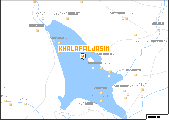 map of Khalaf al Jāsim