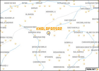 map of Khalaf Anşār